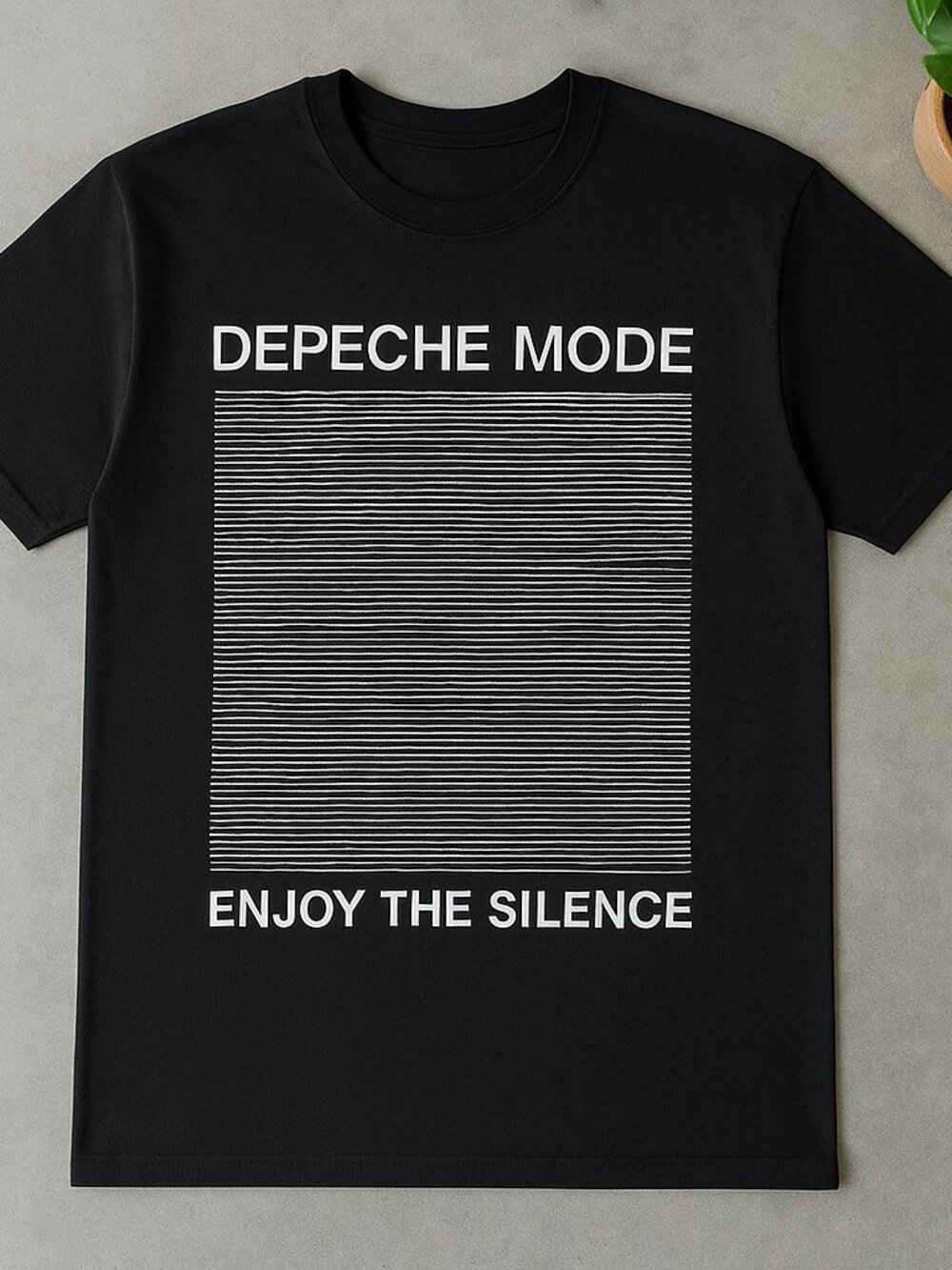 Depeche Mode Enjoy the Silence Graphic Tee | Black Music Band T-Shirt